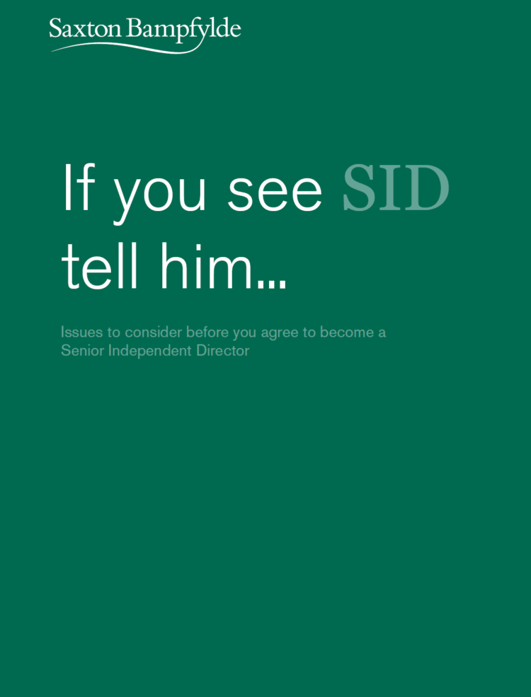 If you see SID, tell him: Issues to consider before you agree to become